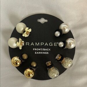 Rampage Front/Back Earrings Set